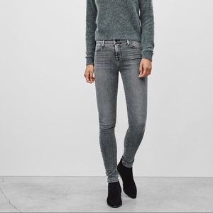 J Brand Maria Dove Skinny Jeans Gray 24 High Rise